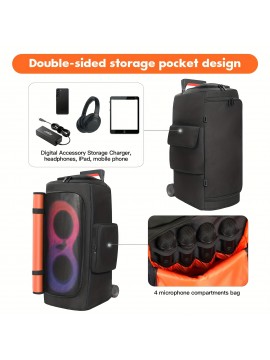 For JBL PartyBox 320/310 Speaker Case - Heavy-Duty Travel Storage Bag with Zipper Closure, Scratch-Resistant Cover, Compatible with for jbl PartyBox 320/310 Speakers, Portable Audio Organizer For Home, Parties, Events - Ideal For Music Enthusiasts &