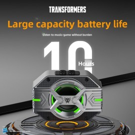 Transformers portable Bluetooth speaker, wireless portable Bluetooth speaker, desktop speaker supports Bluetooth/TF/AUX mode, full bass, high-fidelity sound quality, 360° surround sound, TWS pairing, built-in microphone, lanyard design