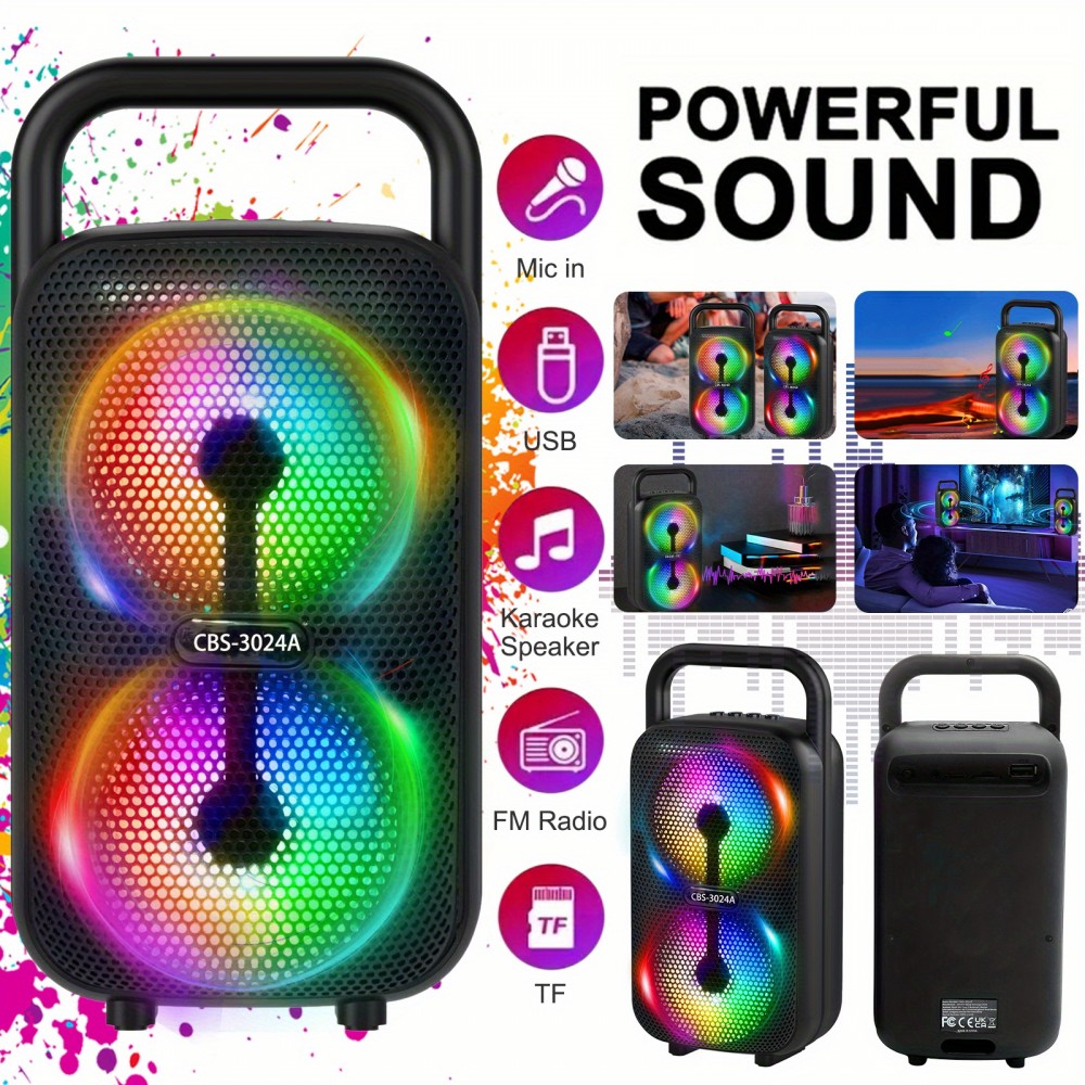 4500W Portable Wireless Speaker with Dual 3.5