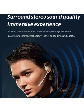 [Wireless Headphones] Wireless V5.3 Dual-Mic Noise Reduction Headphones | Open-Ear, Air Conduction, DSP/CVC8.0, Type-C Charging, Ideal for Driving, Business, Office, and Cycling