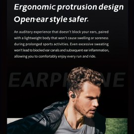 [Wireless Headphones] Wireless V5.3 Dual-Mic Noise Reduction Headphones | Open-Ear, Air Conduction, DSP/CVC8.0, Type-C Charging, Ideal for Driving, Business, Office, and Cycling