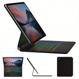 Keyboard Case For IPad Air 11-inch (M2) & IPad Pro 11 Inch (1st/2nd/3rd/4th Generation) Magic-Style Magnetic Keyboard Case With Multi-Touch Trackpad Compatible With 10.9