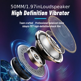 PS5 Gaming Headphones with 2.4G/BT/Wired 3-in-1 Connection, ENC Noise Cancellation, HD Vibrator, 25ms Low Latency, 50mm Large Speaker, RGB RGB Effect, Plug-in Mic, Adjustable Ear Cups, Pc, Laptop, Gaming Headphones, Pc Gaming, Modern Headphones