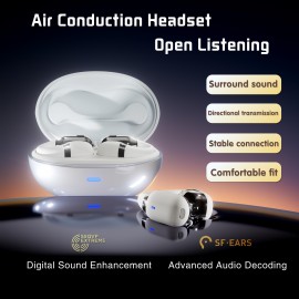 New Clip-On Wireless Earbuds, Over-Ear Music Sports Running Headphones with Ultra-Long Battery Life and Open-Ear Design, Open Ear Headphones, Lightweight Headphones, Clipon Earbuds, Comfortable Wear, Sweatresistant Design, Noisefree Audio, Touch