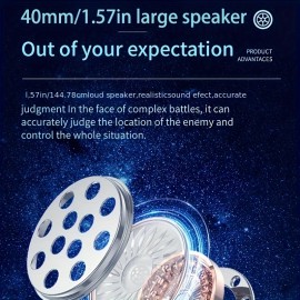 D-815Head-mounted wireless gaming headphones with large earmuffs, over-ear headphones, large battery, long battery life, heavy bass, HiFi heavy bass headphones with radio function, game music ears, foldable, adjustable, rotatable headphones, can answer calls, wireless  supports TF card playback, AUX cable, smart device, large speaker Type-C interface headphones can switch to music headphones, Wired Headphones, Headphones Noise Cancelling, Headphones Wired, Gaming Headset,