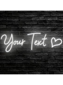 1pc Adjustable LED Neon Light - USB Powered Custom Text Acrylic Wall Decor, Heart Design, Button Control, Perfect for Weddings, Home, Parties, Anniversaries, Christmas, Thanksgiving, Valentine'S Day Celebrations, Neon Light Sign Personalised, Neon Sign Personalised, Bedroom Light/lamp, Table Lamp, Night Light, Room Decor, Lamp