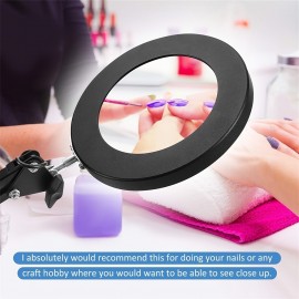 1pc, Foldable Magnifying Desk Lamp, USB Powered with Fixed Device, 3 Adjustable Reading Light Modes, Suitable for Close Range Reading Handicrafts Office Study Bedroom, Prefect for Father's Day Mother's Day Friends Christmas Birthday Gifts Battery Not