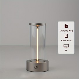 Charging Touch Quantum Bedside Lamp, 3 Colors Adjustable for Dining Room, Bar, Home, Living Room, Study, Bedroom Night Light, Plug-in Ambient Lighting, Gift Holiday Present, Home Decor, Christmas Decoration