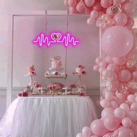 Personalized LED Neon Heart Photo Light - USB Powered, Customizable Wall Decor with Love Design, Perfect Gift for Couples, Weddings, Birthdays, Valentine's Day, Mother's Day, Home Decor