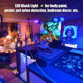 1pc/2pcs 5V USB-Powered UVA LED Strip Lights with On/Off Switch - Wall-Mounted Black Light for Indoor Use, No Batteries Needed, USB-Powered Backlight for Desk, Gaming, Photography, Lighting Decor, Versatile Lighting, Modern Lighting, Wallmounted Lights