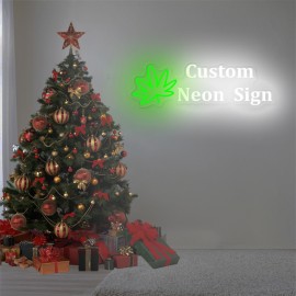 1pc Custom Double row Maple Neon - unique neon signs for wall decor, personalized neon sign with dimmer - stylish bedroom decor, customizable design, perfect gift for weddings, birthdays and party celebrations, essential party decor supplies