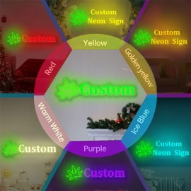 1pc Custom Double row Maple Neon - unique neon signs for wall decor, personalized neon sign with dimmer - stylish bedroom decor, customizable design, perfect gift for weddings, birthdays and party celebrations, essential party decor supplies