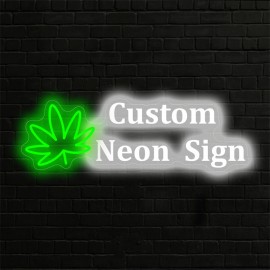 1pc Custom Double row Maple Neon - unique neon signs for wall decor, personalized neon sign with dimmer - stylish bedroom decor, customizable design, perfect gift for weddings, birthdays and party celebrations, essential party decor supplies