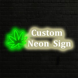 1pc Custom Double row Maple Neon - unique neon signs for wall decor, personalized neon sign with dimmer - stylish bedroom decor, customizable design, perfect gift for weddings, birthdays and party celebrations, essential party decor supplies