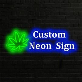 1pc Custom Double row Maple Neon - unique neon signs for wall decor, personalized neon sign with dimmer - stylish bedroom decor, customizable design, perfect gift for weddings, birthdays and party celebrations, essential party decor supplies
