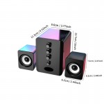 2.1 Channel Combo Speaker System with Subwoofer - USB Powered, Stereo Sound for PC, Laptop, Game Console, TV, and More - Ideal for Home Entertainment, Gaming, and Outdoor Activities, Entertainment System|Modern Speaker Design|Durable Build Quality, 2.1 Channel Sound