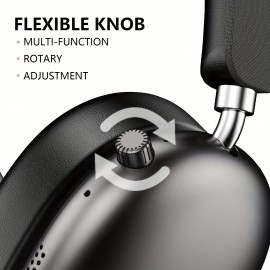 Wireless Headphones - Over-Ear Headphones with Built-in Mic, USB-Powered (Type-C Charging), Noise Cancelling, Compatible with PC, Phone, Tablet, Gaming, TV, Movie