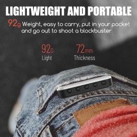 LED Rechargeable Clip Fill  Conference Light with Front & Back Clip, Adjusted 3 Light Modes for Phone, iPhone, Android, iPad, Laptop, for Makeup, TikTok, Selfie, Vlog